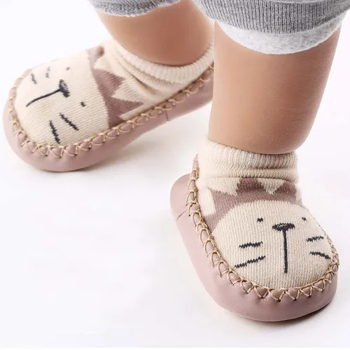 Baby Animal Print Antiskid Shoe Socks