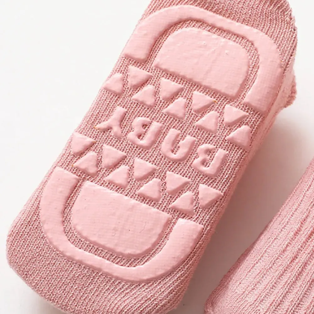 chaussettes tricotées solides pour bébé / tout-petit big image 4