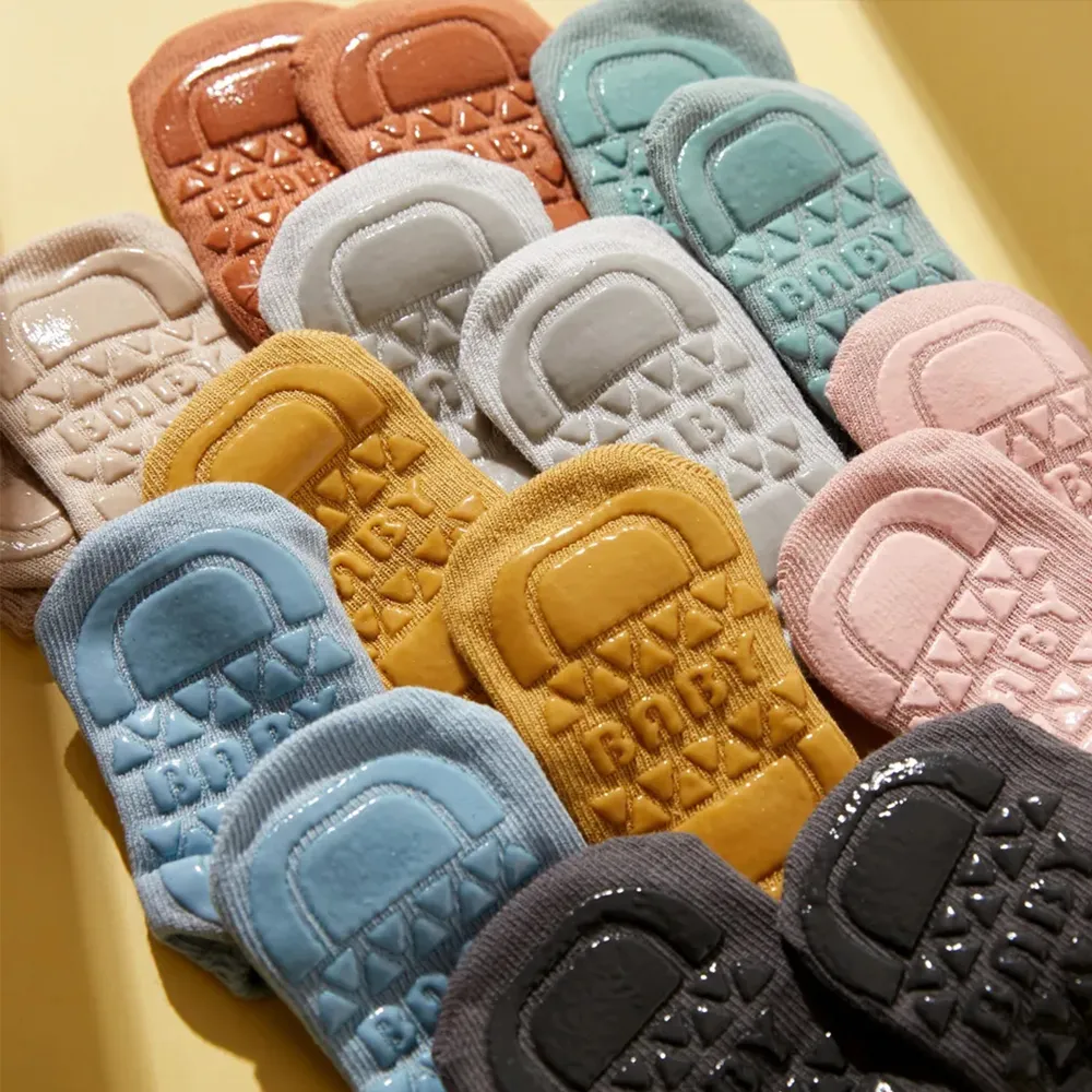 chaussettes tricotées solides pour bébé / tout-petit big image 7