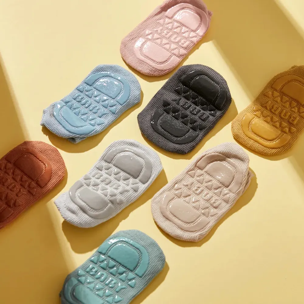 chaussettes tricotées solides pour bébé / tout-petit big image 10