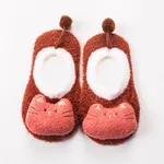 bebé / niño calcetines del piso decoración preciosa antideslizantes dibujos animados en 3D Naranja