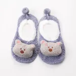 bebé / niño calcetines del piso decoración preciosa antideslizantes dibujos animados en 3D Violeta claro