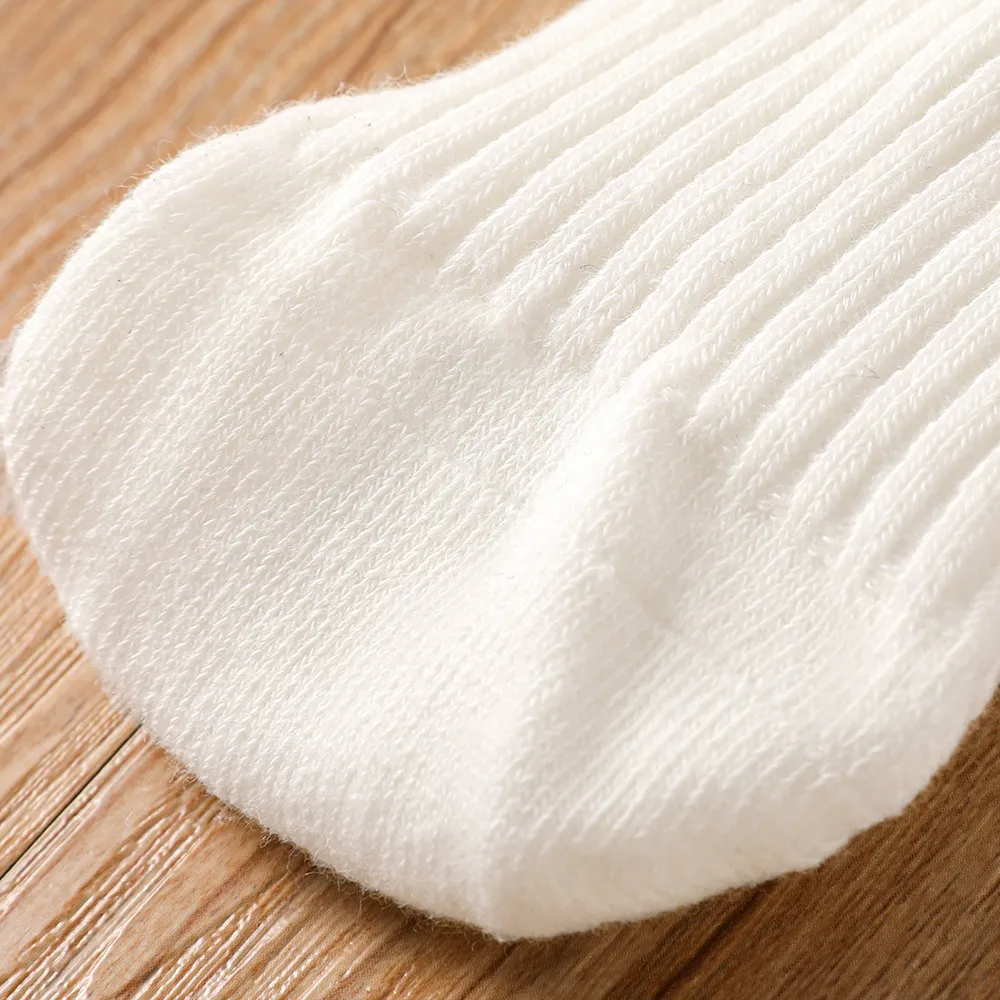 Meia-calça térmica para bebê/criança com decoração de laço Branco big image 1