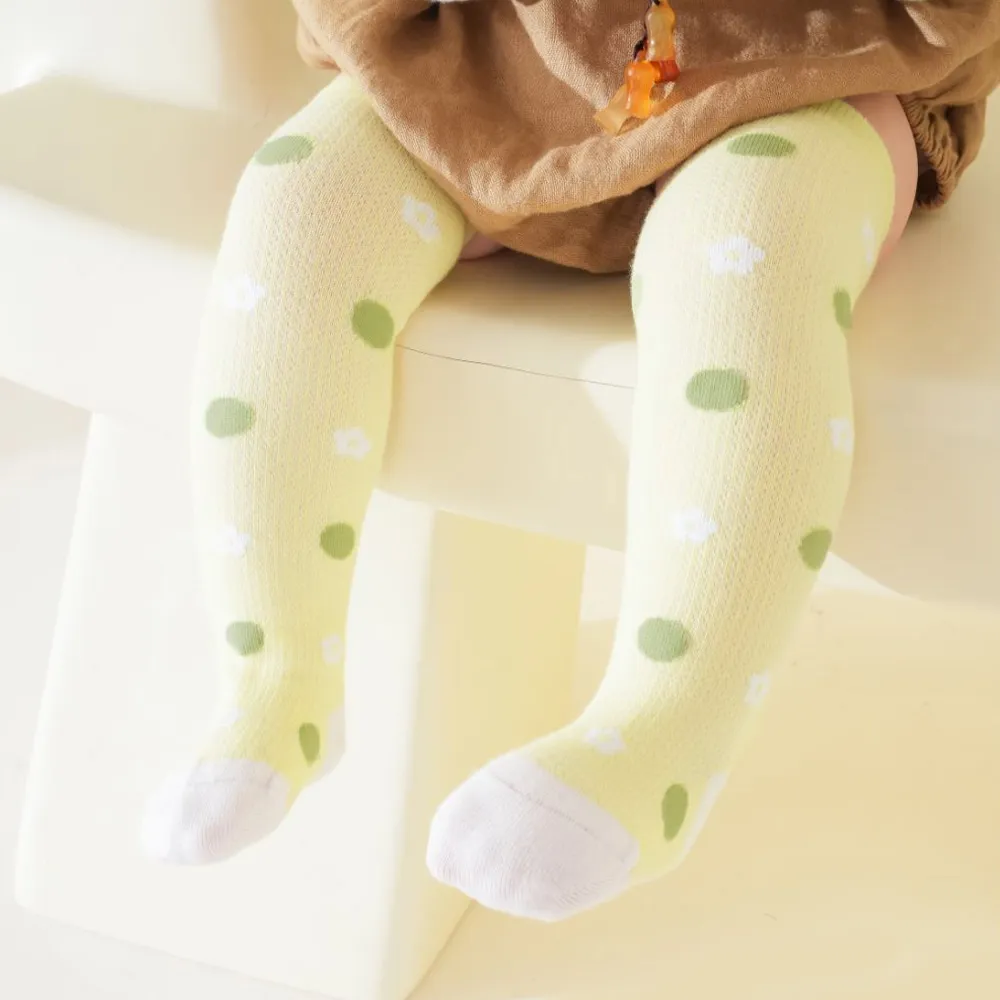 2 Pairs Baby / Toddler Floral and Polka Dots Long Stockings Set Multi-color image 3