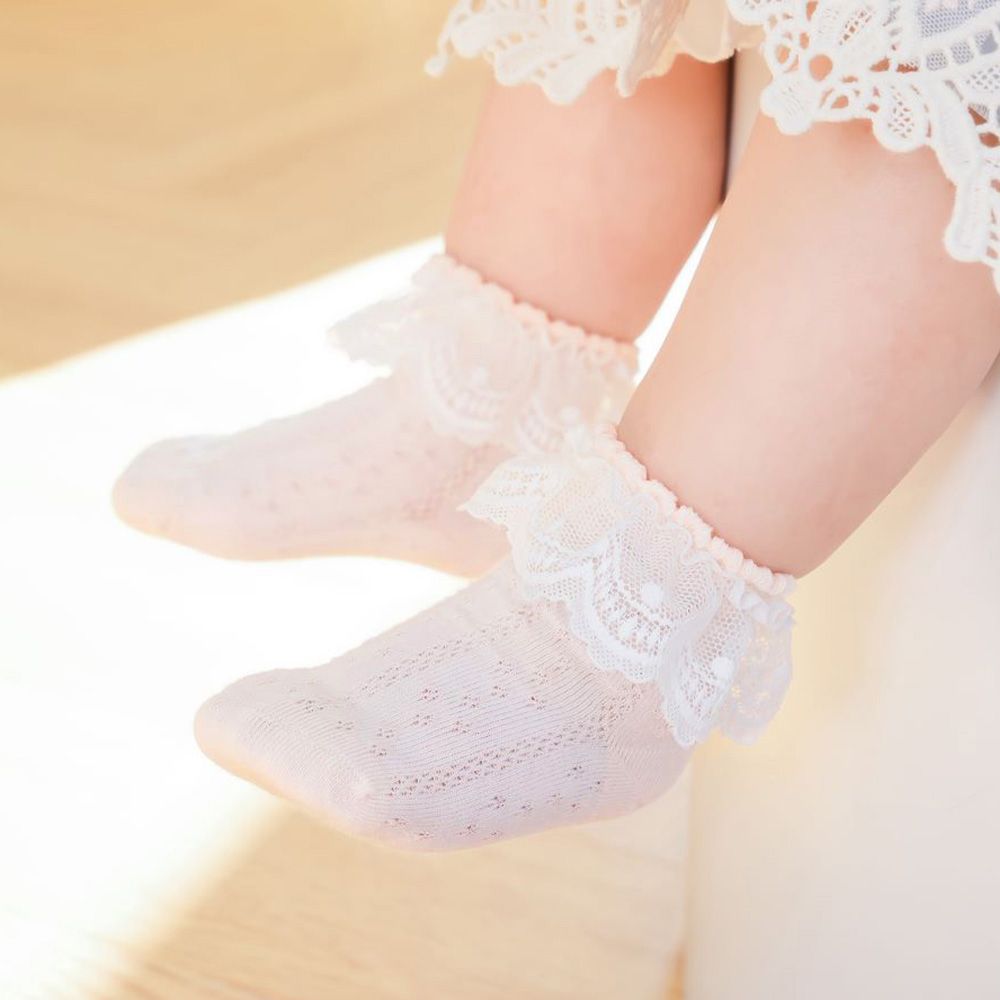 Baby/Toddler's Lace Hollow Mesh Princess Socks
