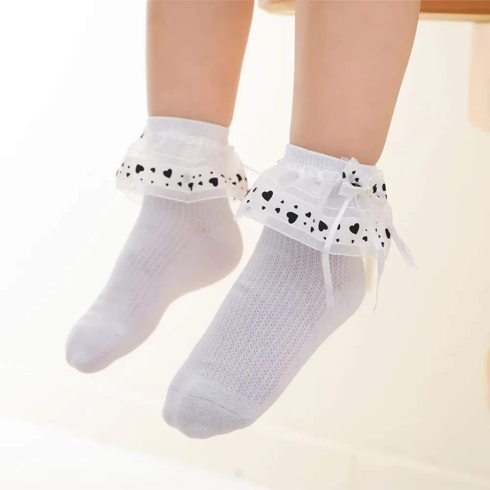 Meias Fishnet Baby Lace Branco image 2