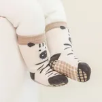Baby/toddler childlike Cartoon animal pattern,  non-slip&cool  socks Brown
