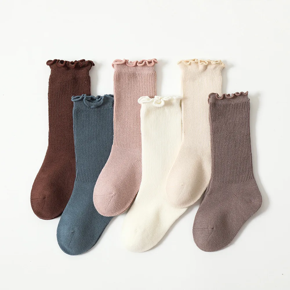 Baby/toddler Casual all-match solid color stockings with wooden ears  image 4