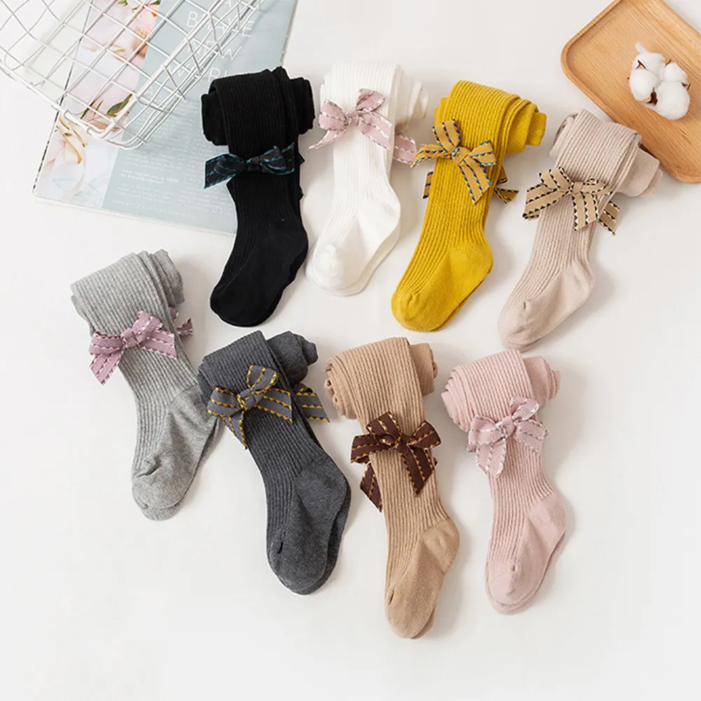 Baby/toddler Sweet bow-tie Pantyhose for Girl Pink image 5