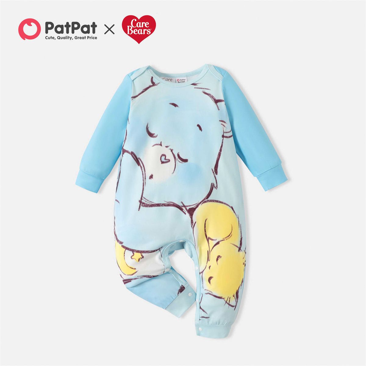 

Care Bears Baby Boy/Girl Cute Bear Print Long-sleeve Jumpsuit