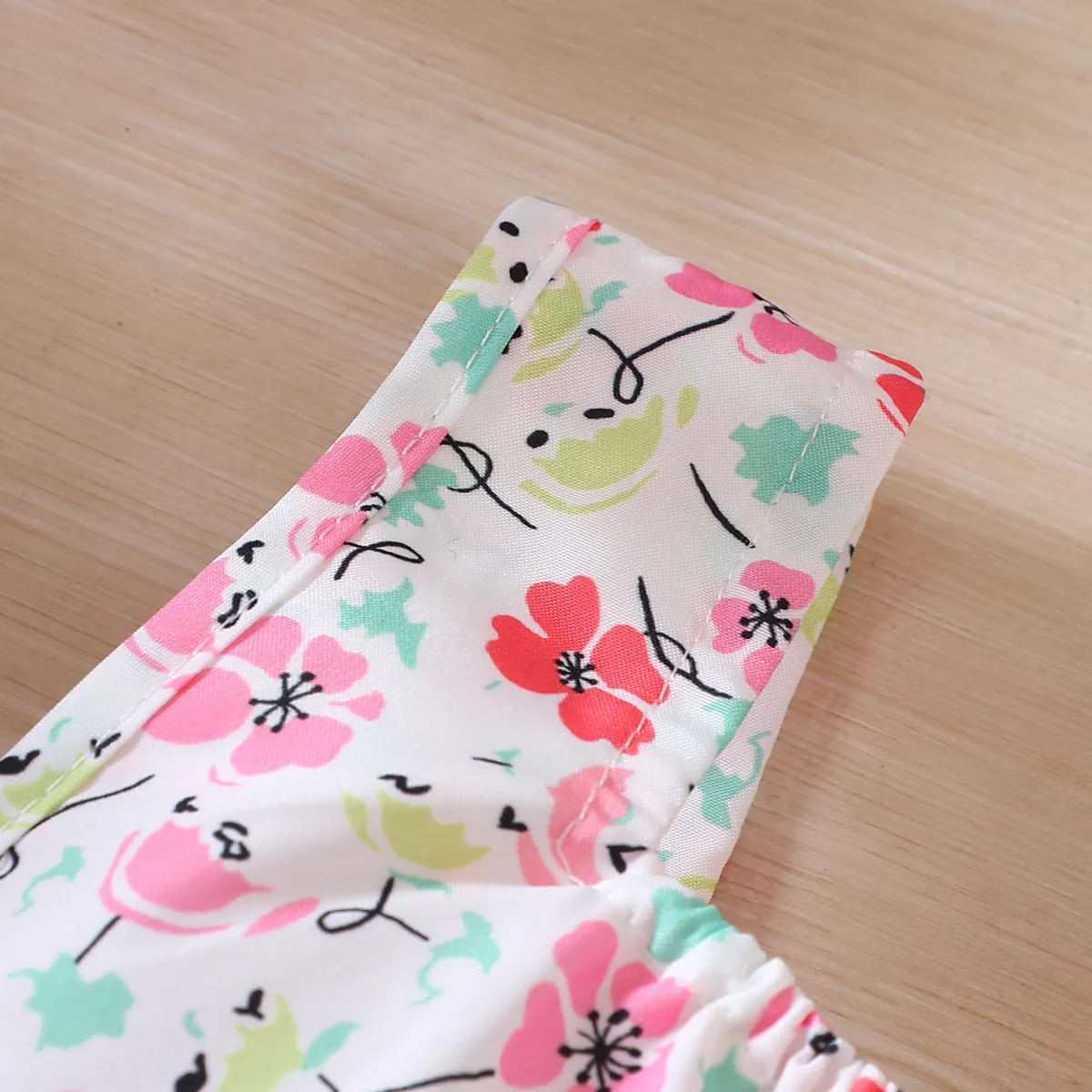 2pcs Toddler Girl Allover Floral Print Sunflower Decor Tank Top and Shorts Set  Pink image 4