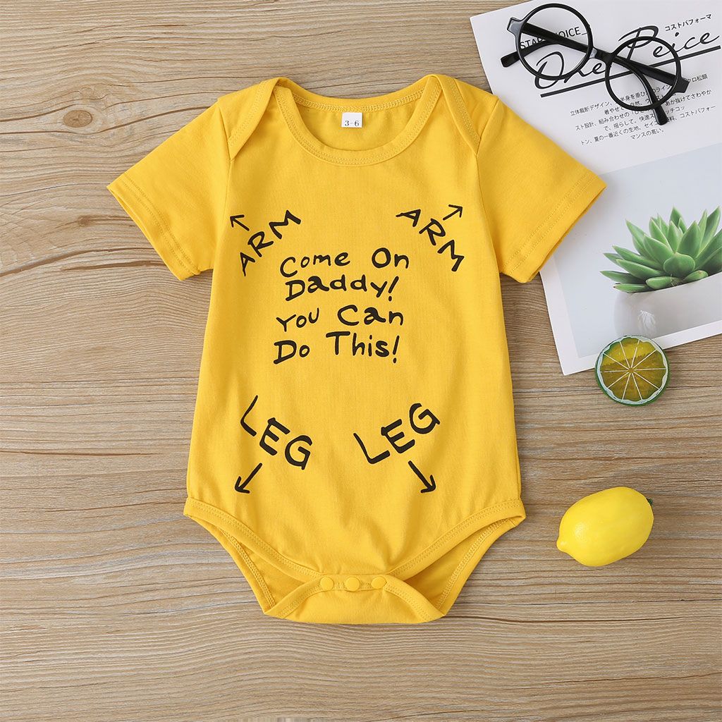 

Lette Print Short-sleeve Baby Romper