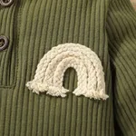 Baby Boy/Girl 95% Cotton Rib Knit Long-sleeve Rainbow Design Jumpsuit  image 4