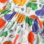Baby Girl Allover Vegetable Print Long-sleeve Dress   image 5