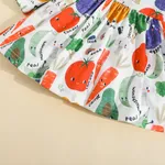 Baby Girl Allover Vegetable Print Long-sleeve Dress   image 6