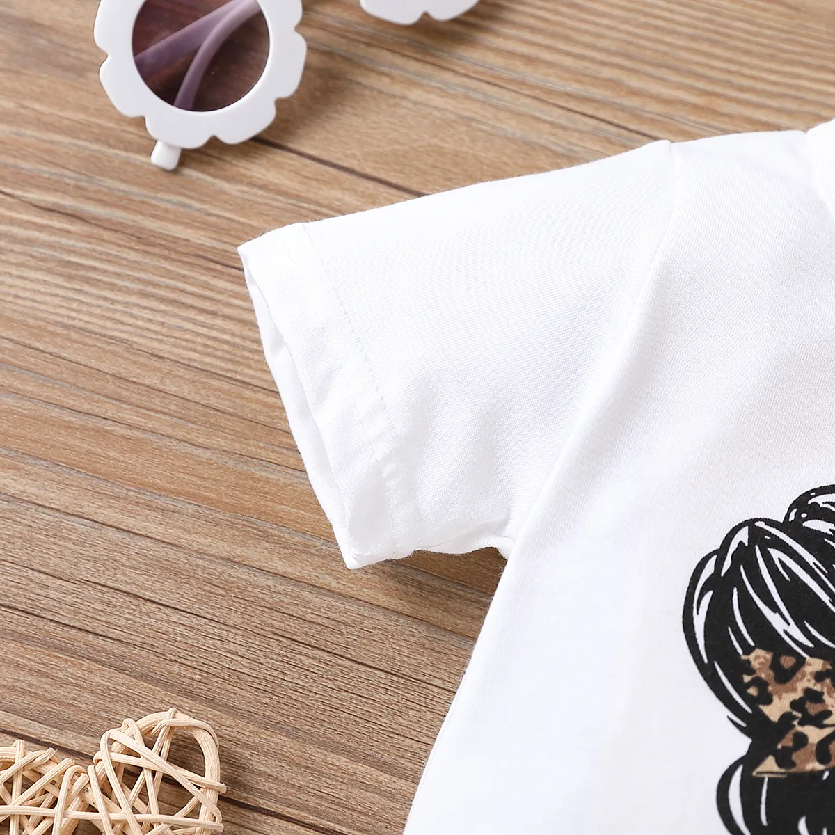 2 unidades Criança Menina Bonito conjuntos de camisetas  image 4