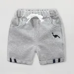 Baby / Toddler Cotton Dinosaur Shorts Light Grey