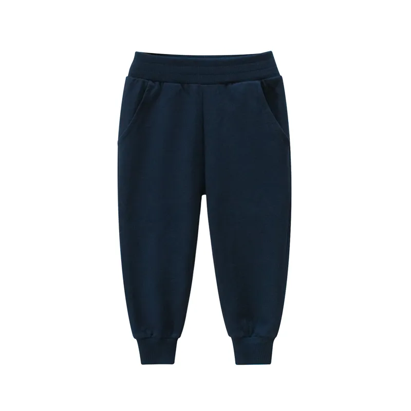 Baby / Toddler Solid Pocket Casual Pants Dark Blue