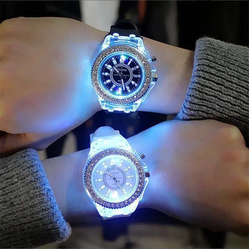 Toddler / Kid Silicone Watch LED Electrical Watches with Luminous (With Box)