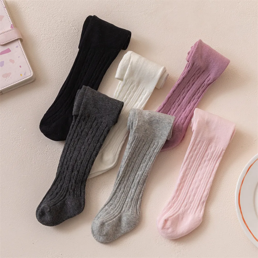 Baby / Toddler / Kid Solid Color Cable Twist Pantyhose Leggings Tights for Girls  image 6