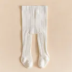 Baby / Toddler / Kid Solid Color Cable Twist Pantyhose Leggings Tights for Girls White image 4