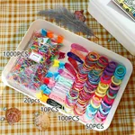 1180-pack Multi-Style Hair Ties and Hair Clips Hair Accessory Sets for Girls Color-C