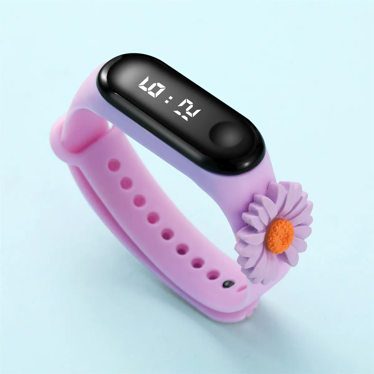 Toddler Sunflower Decor LED Watch Digital Smart Electronic Watch (With Packing Box) product