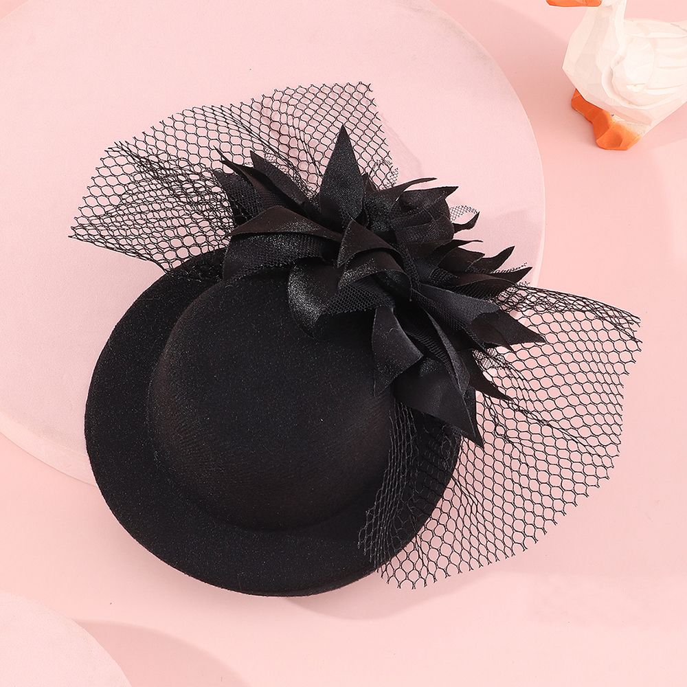 

Mesh and Top Hat Decor Hair Clip for Girls