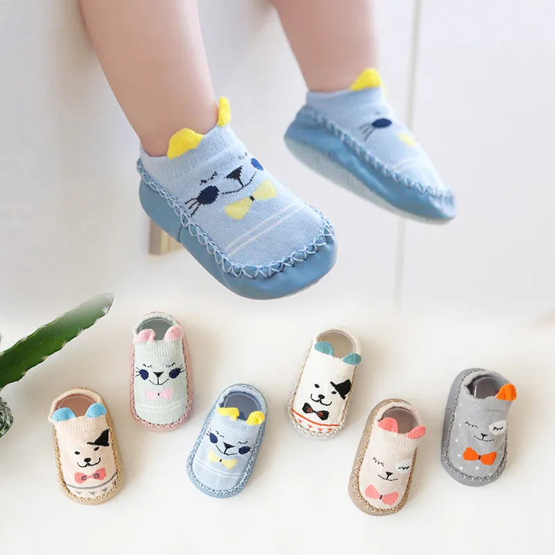 Baby / Toddler 3D Cartoon Animal Shoe Socks White big image 1