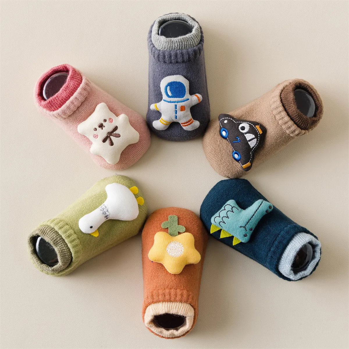 Baby 3D Cartoon Decor Floor Socks