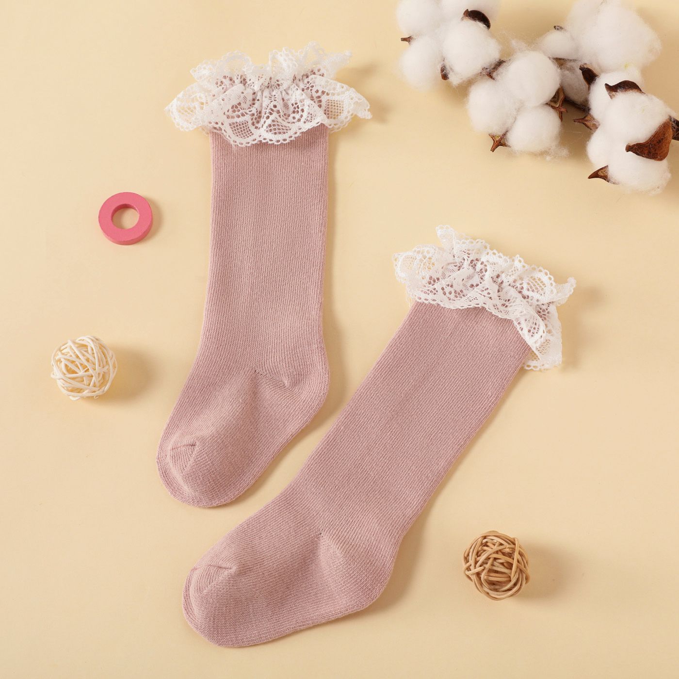 Baby / Toddler Lace Trim Crew Socks