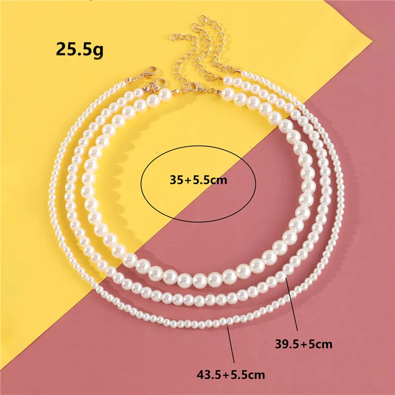 3-pack Kid Pearl Necklace Set big image 5