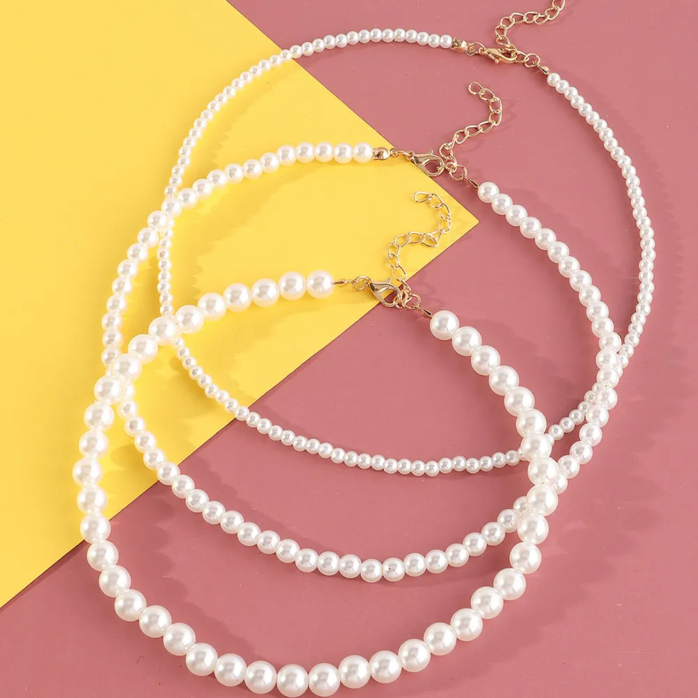 3-pack Kid Pearl Necklace Set big image 3