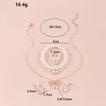 5pcs Toddler/Kid Butterfly Necklace Ring Bracelet Earring Set  image 5