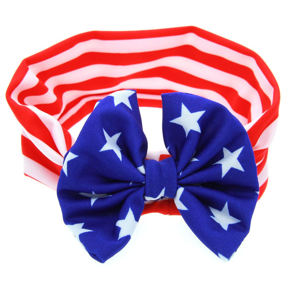 

Baby/Toddler Cute Headband with American Flag Pattern