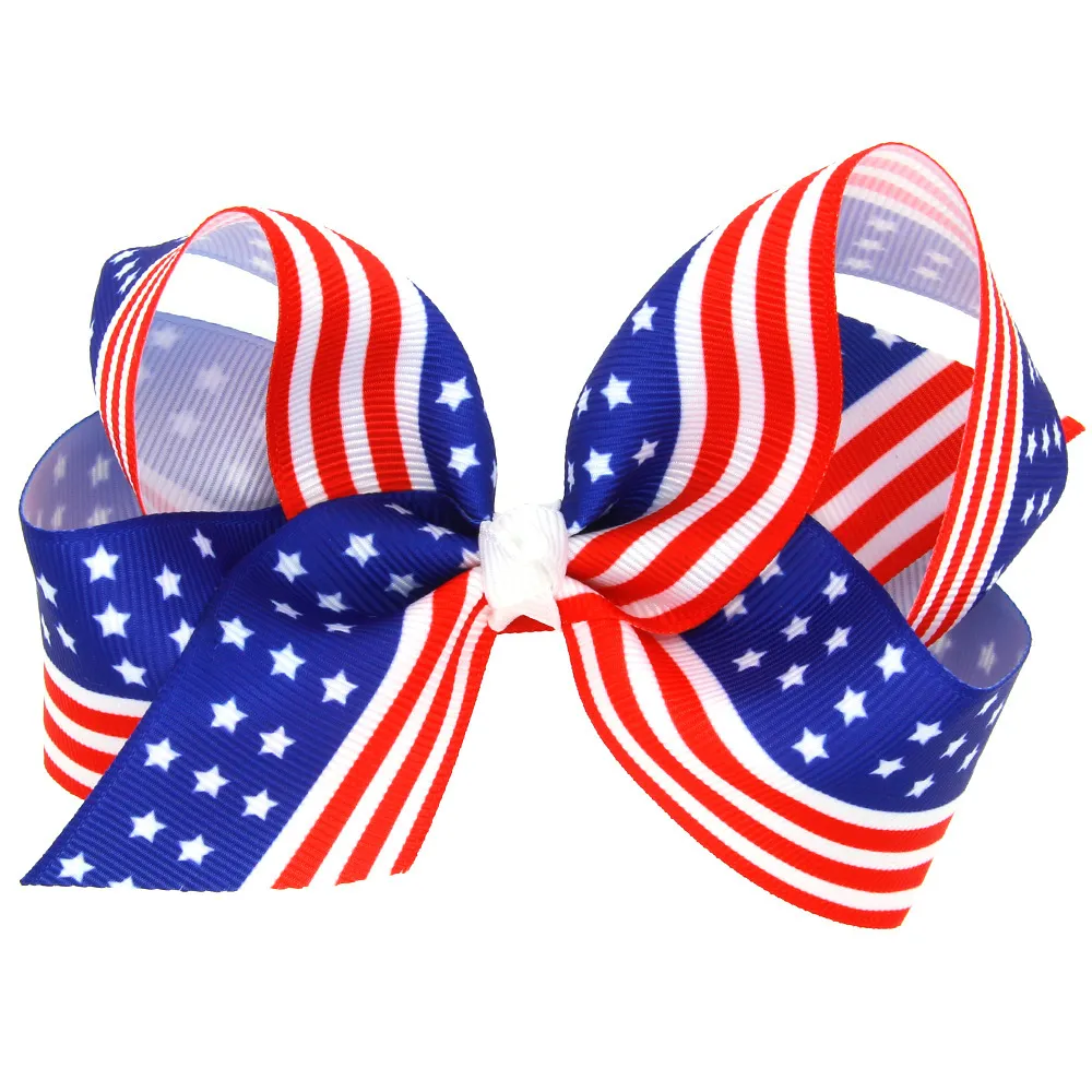 

Baby/Toddler Bow Knot Hair Clips for United States Independence Day