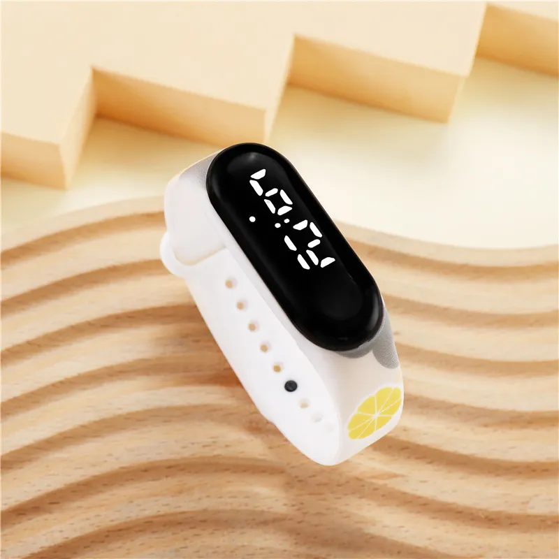 Kid LED Cartoon Printing Electronic Watch  (with a Packaging Box) Color-A big image 1