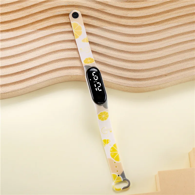 Kid LED Cartoon Printing Electronic Watch  (with a Packaging Box) Color-A image 2