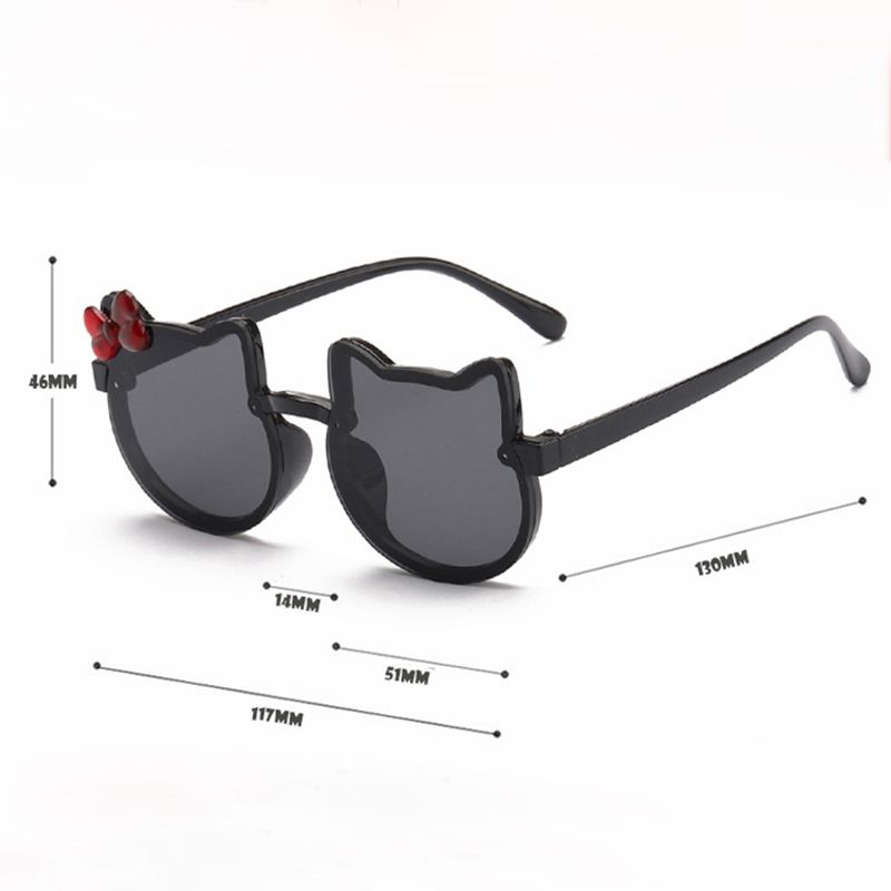 

Toddler/Kid Cat Pattern Bow Decor Fashion UV Protection Sunglasses (with Box)