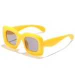 النساء / طفل مضحك نفخ النظارات الشمسية (معبأة في كيس الفانيلا ، لون عشوائي) الأصفر