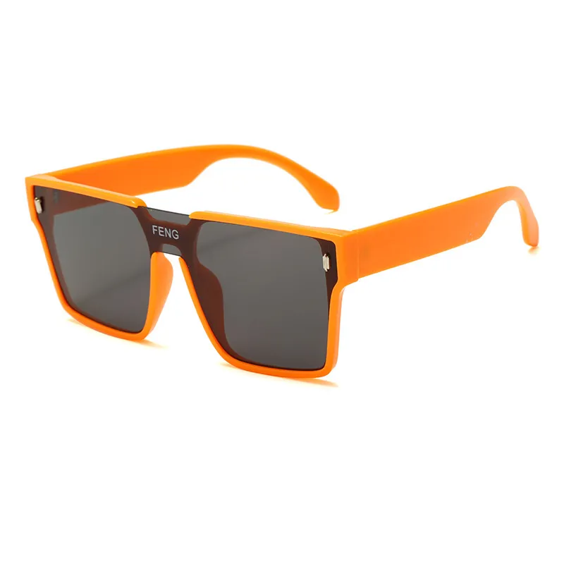 Women/Kid Comfortable and Cool Sunglasses (Packed in Flannel Bag, Random Color) Orange
