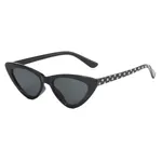 Women/Kid Cool Cat-eye Sunglasses (Packed in Flannel Bag, Random Color) Black