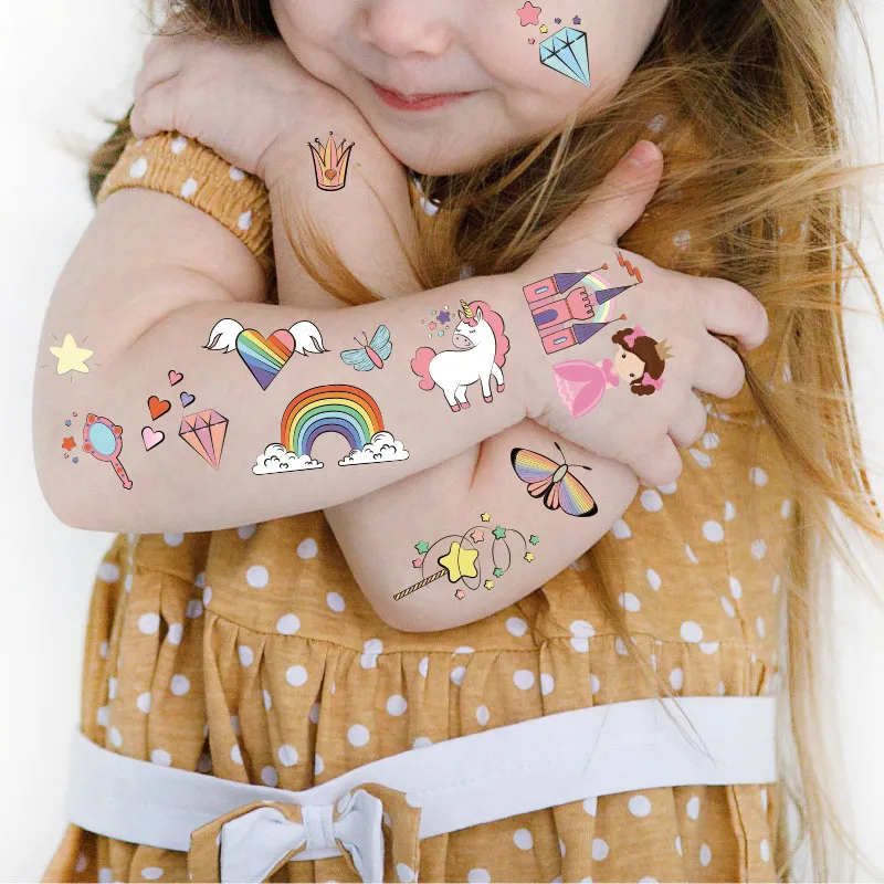 12-pack Toddler/Kid Cartoon Cute Tattoo Stickers