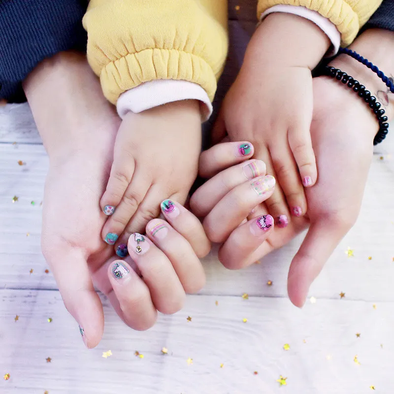 5-pack variedades de padrão autoadesivo DIY adesivos de unhas para meninas  image 3