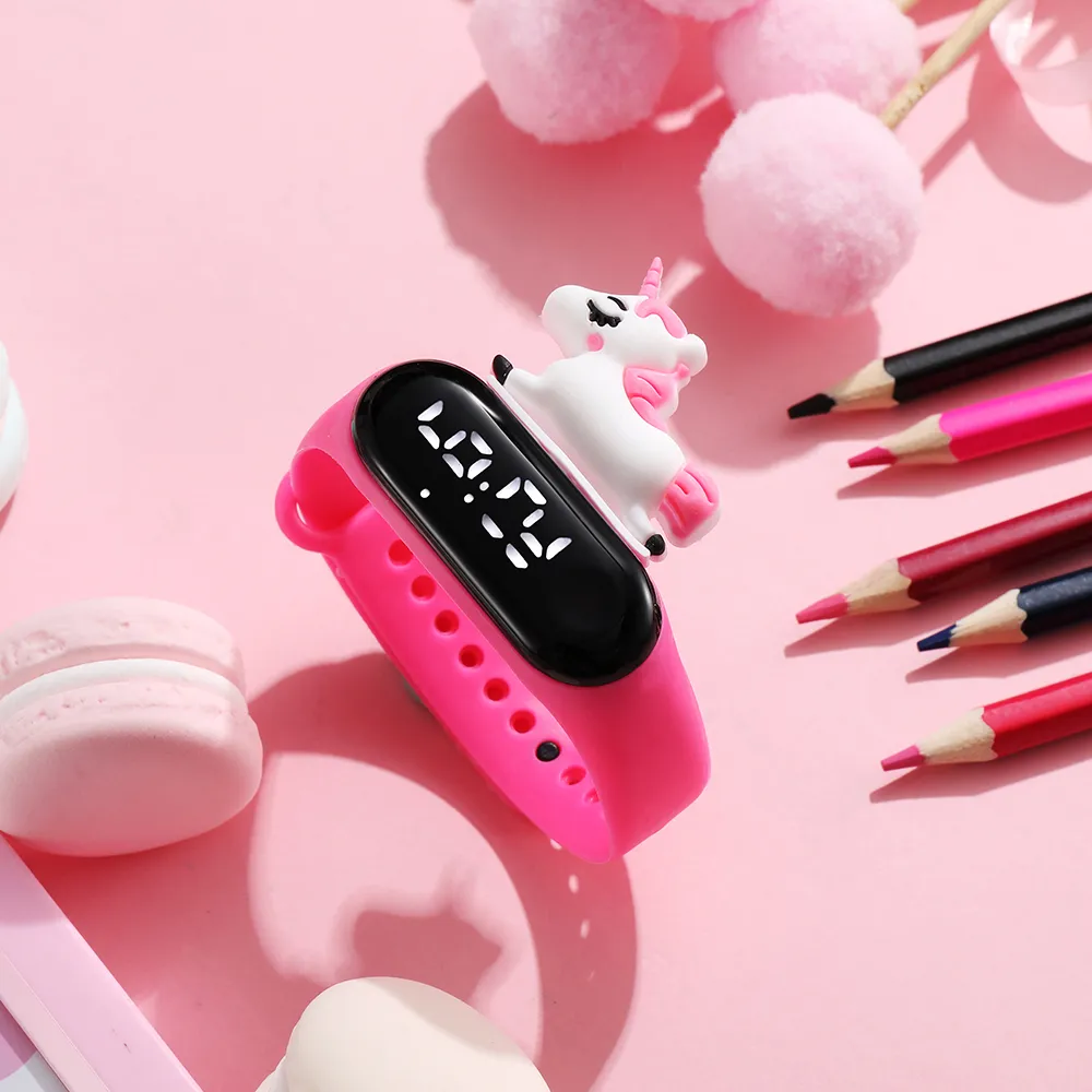 Kid LED Cartoon Unicorn Cute Watch (with Packaging Box)