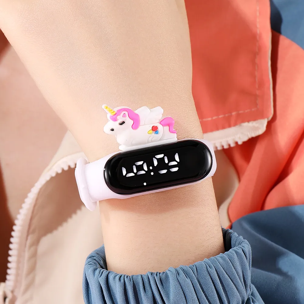 Kid LED Cartoon Unicorn Cute Watch (with Packaging Box)  image 3