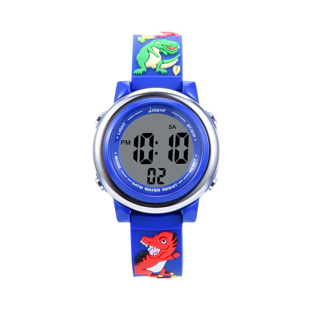 Toddler/Kid Waterproof Cute Dinosaur Graphic 7 Colors Light Watch