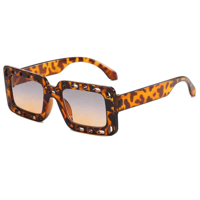 Toddler/Kid Geometric Frame Fashion Hollow Glasses (With Glasses Case) Champagne