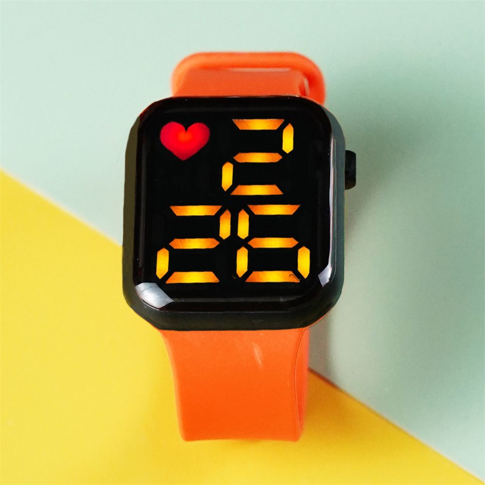 Toddler / Kid LED Watch Digital Smart Square Electronic Watch (With packing box)