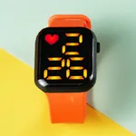 Toddler / Kid LED Watch Digital Smart Square Electronic Watch (With packing box) Orange